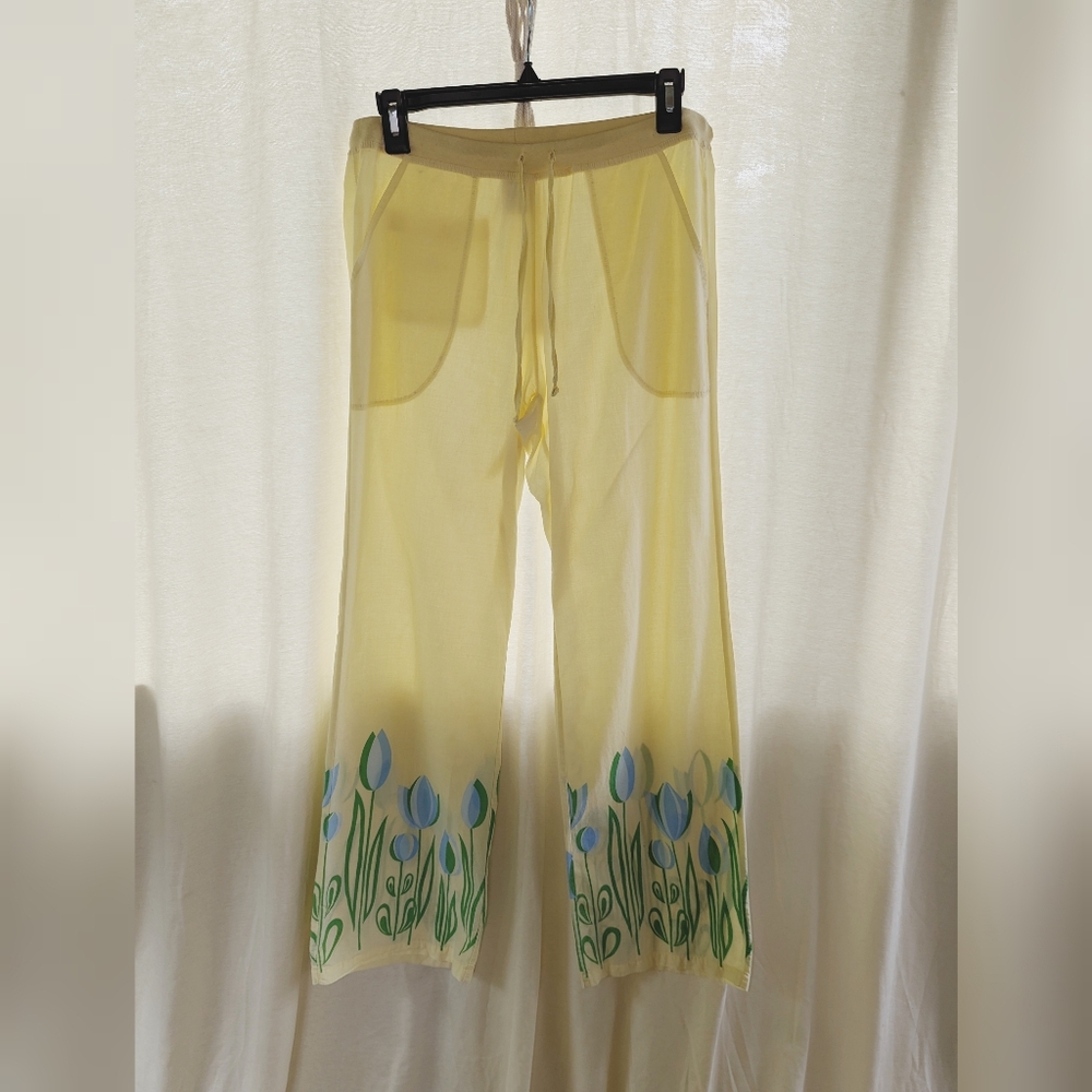 Old Navy Intimates Lightweight 100% Cotton Pajama Pants, Spring Pastel Tulip